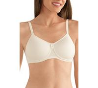 AMOENA Women's Lara Seamless Molded Cup Wire-Free Bra, Opaque, Ivory, 38D