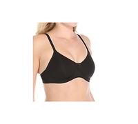 AMOENA Women's Lara Seamless Moulded Cup Wire-Free Bra Lara Underwired Bra Seamless Moulded No Underwire, Black, 38AA