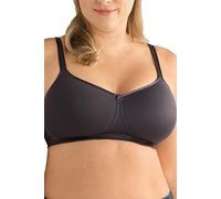 AMOENA Women's Mara Padded Wire Free Pocketed Bra, Dark Grey, 42B