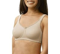 Amoena Women's Mira Wire-Free Camisole Pocketed Mastectomy Bra Full Coverage, Opaque, Light Taupe Brown, 32AA