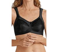Amoena Women's Plus Size Isadora Full Figure Wirefree Pocketed Bra, Black, 44D