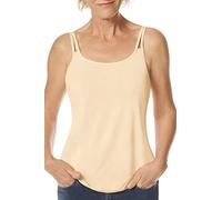 AMOENA Women's Valetta Pocketed Camisole W/Built in Shelf Bra Nude, 20