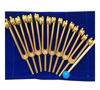 AMOERI 8 Pack Tuning Forks Set, For DNA Healing, Chakra, Sound Therapy, Mind And Spirit In Perfect Harmony, With Rubber Mallet, Velvet Storage Bag