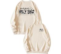 AMOERI Mama's Milk Bar Homemade Brew Sweatshirt Unisex Long-sleeved Pullover Blouse Shirt (Color : Sand, Size : M)