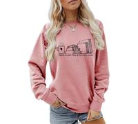 AMOERI There is No Such Thing As Too Many Books Sweatshirt Funny Book Worm Shirt Women Crewneck Pullover Tops Book Lover Gift (Color : Rose Gold, Size : XL)