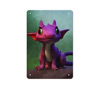 AMOGHASIDDHI Dragon Metal Sign Aluminum Cute Little Dragons Vintage Metal Poster 8”×12” Print Painting Sign Wall Art Decor Retro Plaque For Home Bar Pub Club Cafe Decoration