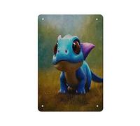 AMOGHASIDDHI Dragon Metal Sign Aluminum Cute Little Dragons Vintage Metal Poster 8”×12” Print Painting Sign Wall Art Decor Retro Plaque For Home Bar Pub Club Cafe Decoration