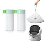 AMOGOGOPET 50 Pack Litter Box Liners, Compatible with PETLIBRO Luma Automatic Litter Box, Large Capacity Waste Bin Liners, Heavy Duty, Leakproof, Thick Drawstring Trash Bags, 27.2" x 13"