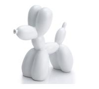 AMOIENSIS Balloon Dog Statue, 4 inch, Resin, White