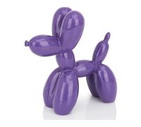 AMOIENSIS Vibrant Balloon Dog Statue, Resin, Purple, S