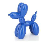 AMOIENSIS Virbant Blue Balloon Dog Statue Decor, 4 inch Balloon Animal Statue, Funny Balloon Animal Decor, Funky Cute Dog Nick Nacks for Shelves Décor