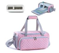 AMOIGEE Carrying Case for Cricut Joy Xtra, Joy Extra Bag, Full Open Case with Pockets for Cricut Joy Xtra Accessories and Tools, Dust Cover, Mat.