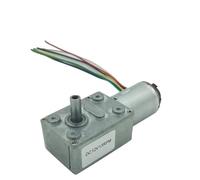 AMOKD 6V 12V 24V Low Speed DC Electric Motor Disk High Torque Micro Gearbox Motor Reductor JGY-370B(30RPM,24V)