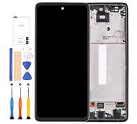AMOLED for Samsung Galaxy A52S 5G Screen Rpelacement Kit for Samsung Galaxy A52S 5G LCD Screen SM-A528B SM-A528B/DS LCD Display Touch Digitizer Frame Assembly Repair Parts(White)