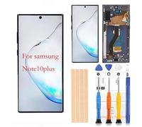 Amoled LCD for Samsung Galaxy Note10Plus N975 Digitizer Screen LCD Display Touch Assembly Replacement N975 N975A N975F N975P N975R4 T U V W 6.8 inch by Qvouaw[Black Frame]