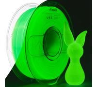 AMOLEN 3D PLA Printer Filament, 1.75mm Glow in The Dark Green PLA Filament for 3D Printing, Best with UV Lamps, 1kg Spool (2.2lbs), Dimensional Accuracy +/- 0.02 mm, Fit Most FDM 3D Printers