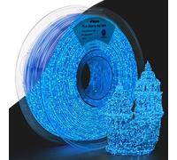 AMOLEN Glow in The Dark PLA Filament,1.75mm Shiny PLA 3D Printer Filament, Firefly Blue
