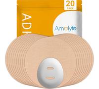 Amolyfe - Dexcom G7 Overpatch, 20 Pieces Waterproof Dexcom G7 Adhesive Plasters, 1 Piece Reusable Protective CGM Sensor Cover, Breathable, Durable, Hypoallergenic, No Residue