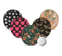 Amolyfe Libre 3 Sensor Covers (Pack of 10) - Shockproof with Hard Cap, Waterproof, Breathable, Medical Adhesive, 14 Day CGM Protection (Heart)