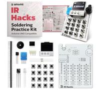 amomii IR Hacks - Soldering Practice Kit for Arduino UNO - Shield with OLED Screen, Keypad, IR Sensors - DIY Electronics STEM Project Gift for Adults and Teens - 3D Print Accessories Included