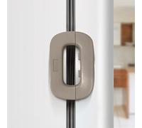 AMOMYDOG Fridge Lock, Single Door Refrigerator Lock, Child Safety Lock with 3M Adhesive, Kids Drawer Lock (Grey)