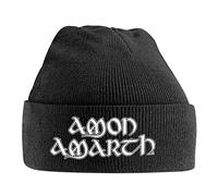 Amon Amarth Beanie Hat Band Logo Official Black One Size