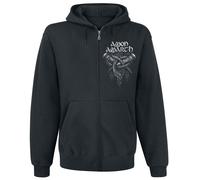 Amon Amarth Carved Skull Hoodie Jacket black M