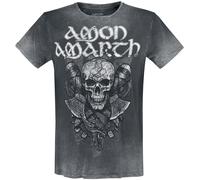 Amon Amarth Carved Skull T-Shirt dark grey S