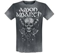 Amon Amarth Carved Skull T-shirt dark grey XL