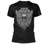 Amon Amarth 'Grey Skull' (Black) T-Shirt (Medium)