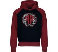 Amon Amarth Logo Hoodie black burgundy L