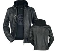 Amon Amarth Thorhammer Leather Jacket black M