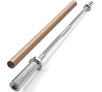 Amonax 4ft Olympic Straight Barbell Weight Bar, Compatible with 2 inch Lifting Weights Plates, Bench Press Bar for Gym, Studio Weights Bar for Squats, Gym Equipment for Men Women