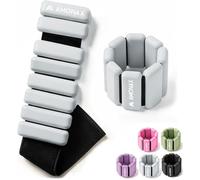 Amonax Adjustable Ankle and Wrist Weights Set, Fitness Leg Weights for Women Men, 1lb/2lb Pair for Strength Training, Pilates Weights Running Swimming Weights, Hand Arm Weights for Yoga, Dance