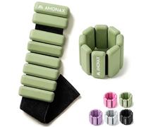Amonax Adjustable Ankle and Wrist Weights Set, Fitness Leg Weights for Women Men, 1lb/2lb Pair for Strength Training, Pilates Weights Running Swimming Weights, Hand Arm Weights for Yoga, Dance