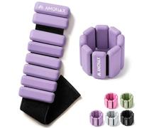 Amonax Adjustable Ankle and Wrist Weights Set, Fitness Leg Weights for Women Men, 1lb/2lb Pair for Strength Training, Pilates Weights Running Swimming Weights, Hand Arm Weights for Yoga, Dance