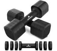 Amonax Adjustable Dumbbells Set, 2lbs/3lbs/4lbs/5lbs Dumbbell Pair, 4-in-1 Weights Dumbbells Set Women Men, Free Weights for Home Gym, Workout Hand Weights for Strength Training