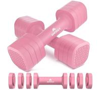 Amonax Adjustable Dumbbells Set, 2lbs/3lbs/4lbs/5lbs Dumbbell Pair, 4-in-1 Weights Dumbbells Set Women Men, Free Weights for Home Gym, Workout Hand Weights for Strength Training