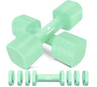 Amonax Adjustable Dumbbells Set, 2lbs/3lbs/4lbs/5lbs Dumbbell Pair, 4-in-1 Weights Dumbbells Set Women Men, Free Weights for Home Gym, Workout Hand Weights for Strength Training