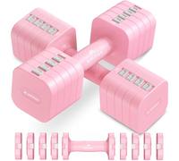 Amonax Adjustable Dumbbells Set, 2lbs/3lbs/4lbs/5lbs Dumbbell Pair, 4-in-1 Weights Dumbbells Set Women Men, Free Weights for Home Gym, Workout Hand Weights for Strength Training