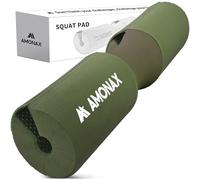 AMONAX Barbell Squat Pad, Extra Thick Foam Padding for Neck & Shoulder Support, Heavy Duty Gym Fitness Workout Cover for Women Hip Thrusts, Weight Lifting and Heavy Squats (Green)