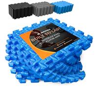 Amonax Exercise Interlocking Floor Mats, Eva Foam Mats, Puzzle Kids Play Floor Mats for Swimming Pool, Garage Floor Tiles Fitness Exercise Equipment Workout for Home Gym, 30 x 30cm