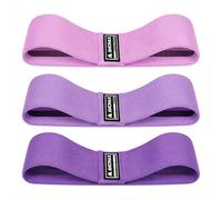 Amonax Fabric Resistance Bands Women Glute Bands Female for Booty, Bands for Squat Exercise Elastic Resistant Bands Weight Loss Workout Equipment Gym Fitness Accessories for Legs Butt Bum (Blue set)