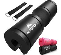 Amonax Hip Thrust Bar Pad, Thick Foam Barbell Cushion with Secure Velcro Straps, Heavy Duty Targeted Protection for Glute Workouts, Gym Essentials Fitness Accessory for Weight Training and Squat Rack