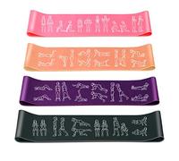 Amonax Resistance Bands Set for Women and Men, Exercise Fitness Home Gym Bands for Legs and Glutes and Arms. Yoga, Pilates Resistant Band Mini Loop Bands, Stretch Band