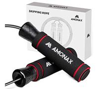 Amonax Skipping Rope Adult, Jump Rope for Men and Women, Speed Rope for Crossfit Training, Home Gym Equipment for Fitness, Workout, Exercise and Boxing Training.