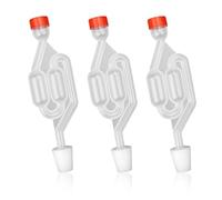 AMONENZ 3 pieces Clear Wine Making Equipment, Airlock, Air Lock for Brewing with Fermentation Stopper, for Brewing Beer, Wine, Making Sauerkraut and Fermenting Kimchi