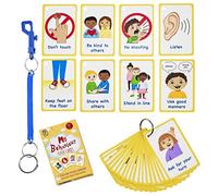 Amonev My Behaviour Cards 27 Flashcards for visual aid Special Ed, Speech Delay Non Verbal Children and adults with Autism or Special Needs