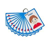 Amonev My Feelings and Emotion Boys Flashcards for visual aid Special Ed, Speech Delay Non Verbal Children and adults with Autism, Special Needs ASD ADHD (White Boy)