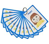 Amonev My Feelings and Emotion Girls Flashcards for visual aid Special Ed, Speech Delay Non Verbal Children and adults with Autism, Special Needs ASD ADHD (White Girl)